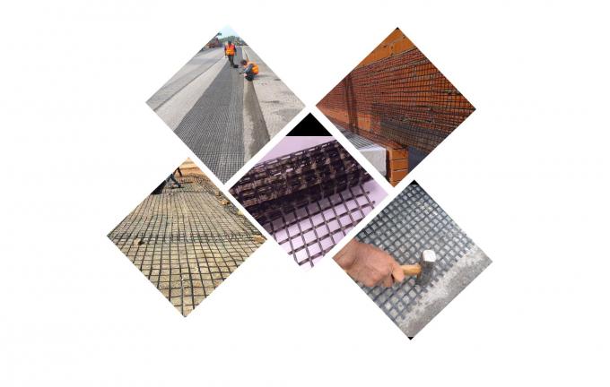5mm*5mm Basalt Fibre Mesh شبكة جغرافية for Concrete Construction